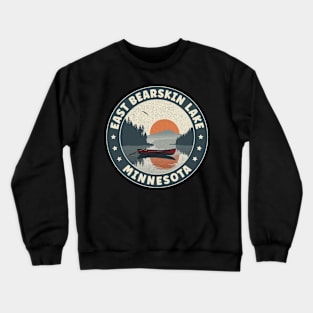 East Bearskin Lake Minnesota Sunset Crewneck Sweatshirt